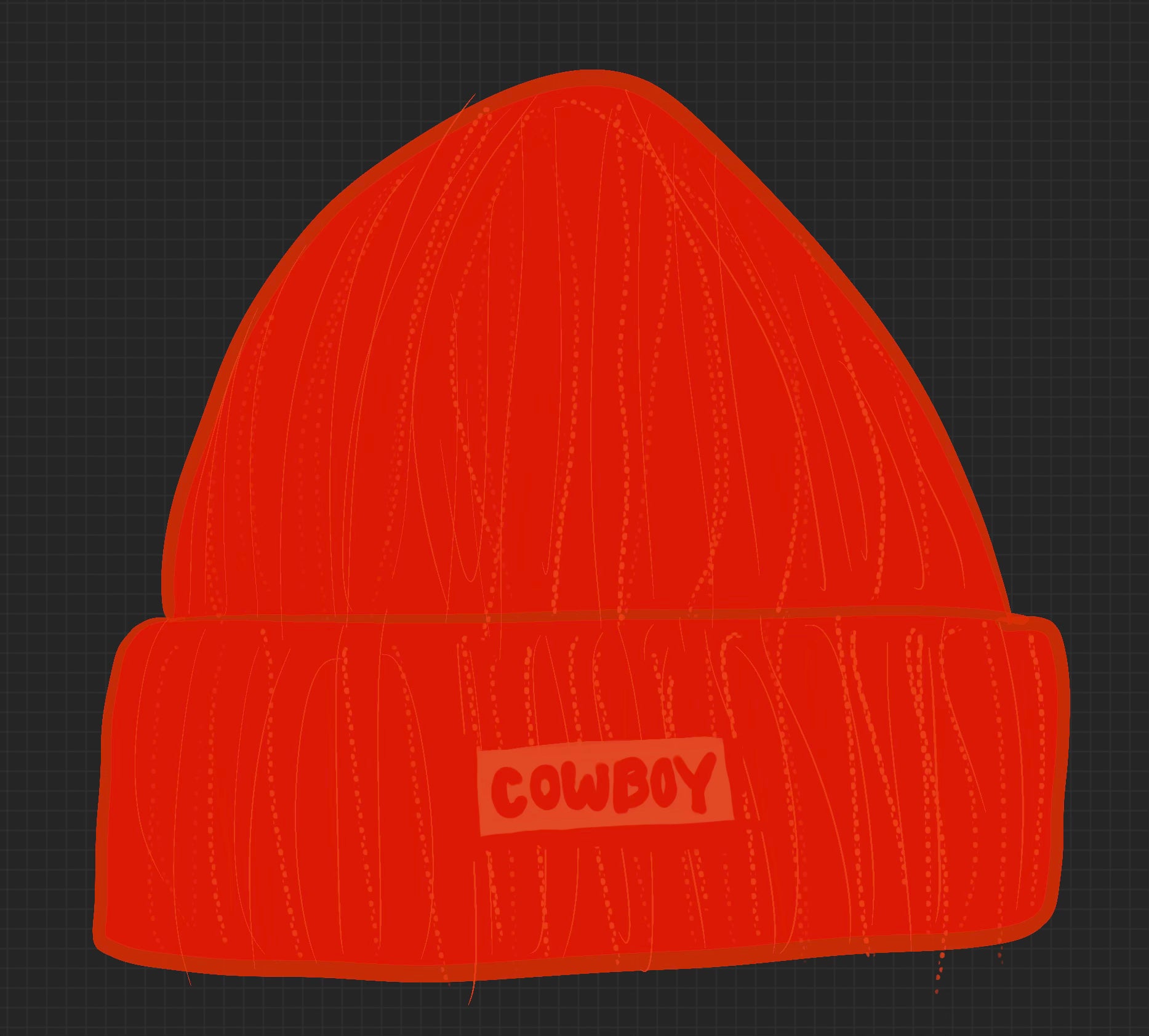 Fire Engine Red Beanie